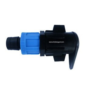 Cút nối gài 17mm sử dụng để nối ống nhỏ giọt dẹt với ống dẫn nước dẻo