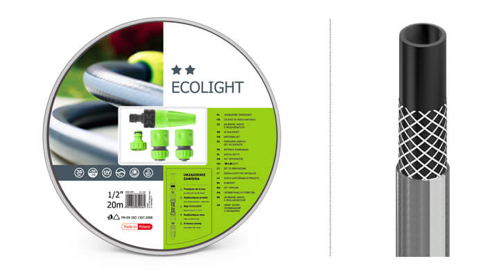 Bo ong tuoi Ecolight phi 21mm, dai 20m 2 Bộ ống tưới vườn Cellfast Ecolight