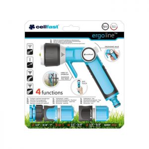 Bộ vòi tưới tay gạt nhiều chế độ Cellfast Er