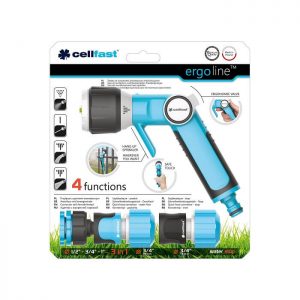 Bộ vòi tưới tay gạt nhiều chế độ Cellfast Ergo 27mm