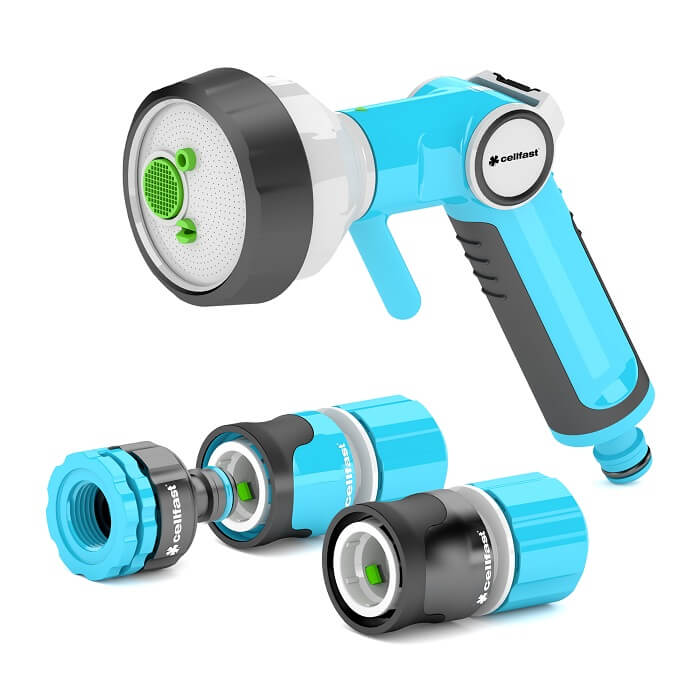 Vòi tưới tay gạt 4 chế độ Ergo 27mm 1.1 Bộ Vòi tưới tay gạt 4 chế độ Cellfast Ergo