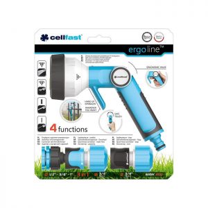 Bộ vòi tưới tay gạt 4 chế độ Cellfast Ergo 27mm